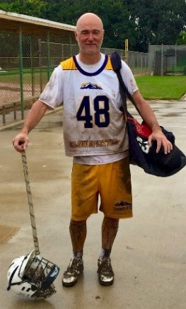 Dave present day playing lacrosse